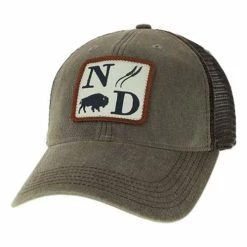 Discount 😉 Hats & Caps Adult Legacy North Dakota Greaser Trucker Snapback Hat 💯