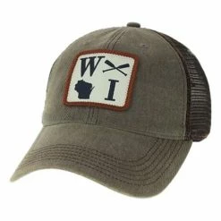 Best deal 😍 Hats & Caps Adult Legacy Wisconsin Greaser Trucker Snapback Hat ⭐