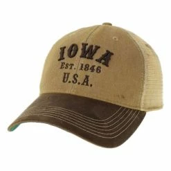 Brand new 😀 Hats & Caps Adult Legacy Iowa Visor Trucker Snapback Hat 👏