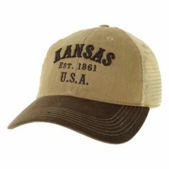 Brand new ⌛ Hats & Caps Adult Legacy Kansas Visor Trucker Snapback Hat ❤️