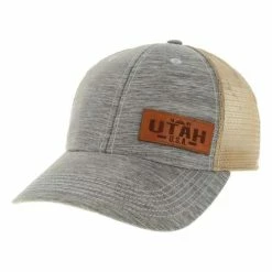 Outlet ❤️ Hats & Caps Men's Legacy Icon & Banner Utah Trucker Snapback Hat 🧨